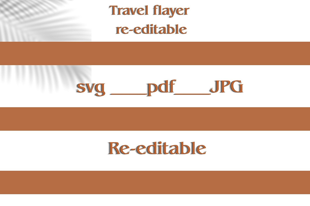 Editable Travel Flyer Template, a Marketing Template by Aban's World (Photo 3 of 3)