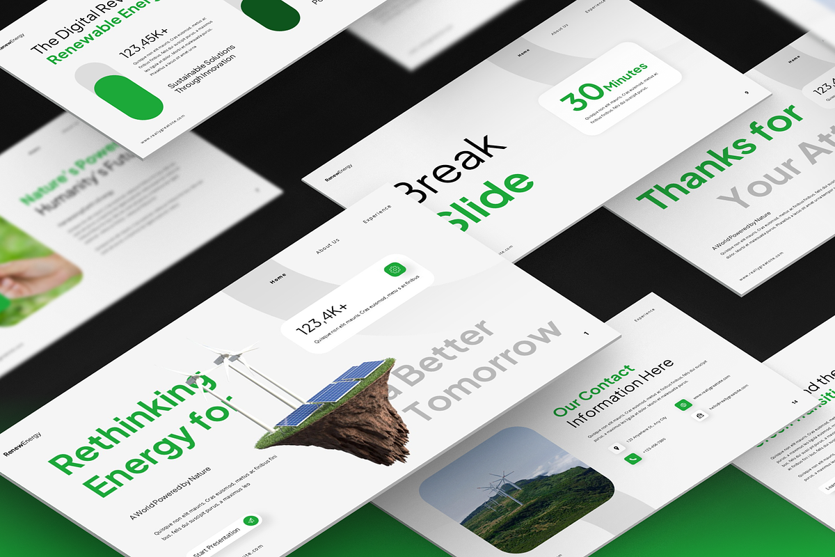 Renewable Energy PowerPoint, a Presentation Template by Annora Studio (Photo 5 of 7)