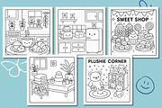 Kawaii Corners Coloring page –31 PNG, an Object Illustration by Smillyy Threads (Thumbnail 8 of 9)
