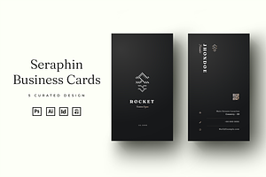 Seraphin - Dark Black Business Card