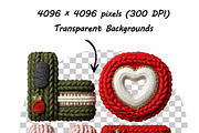 Valentine Crochet PNG Bundle, a Graphic by one-touch (Thumbnail 13 of 24)