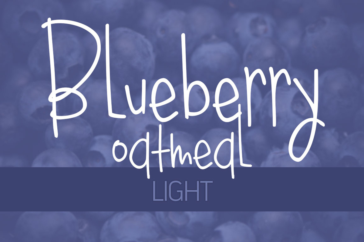 Blueberry Oatmeal Light