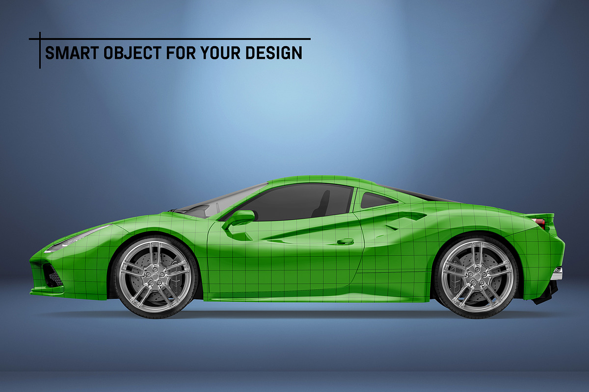 Sport Car Mockup, a Product Mockup by AG Mockups (Photo 4 of 4)