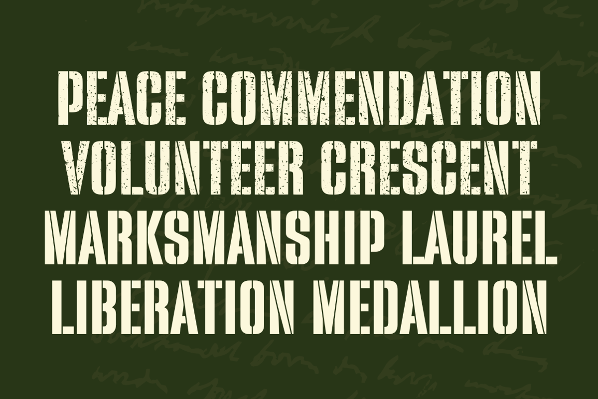 Warband – Stencil Font, a Sans Serif Font by Sronstudio (Photo 7 of 12)