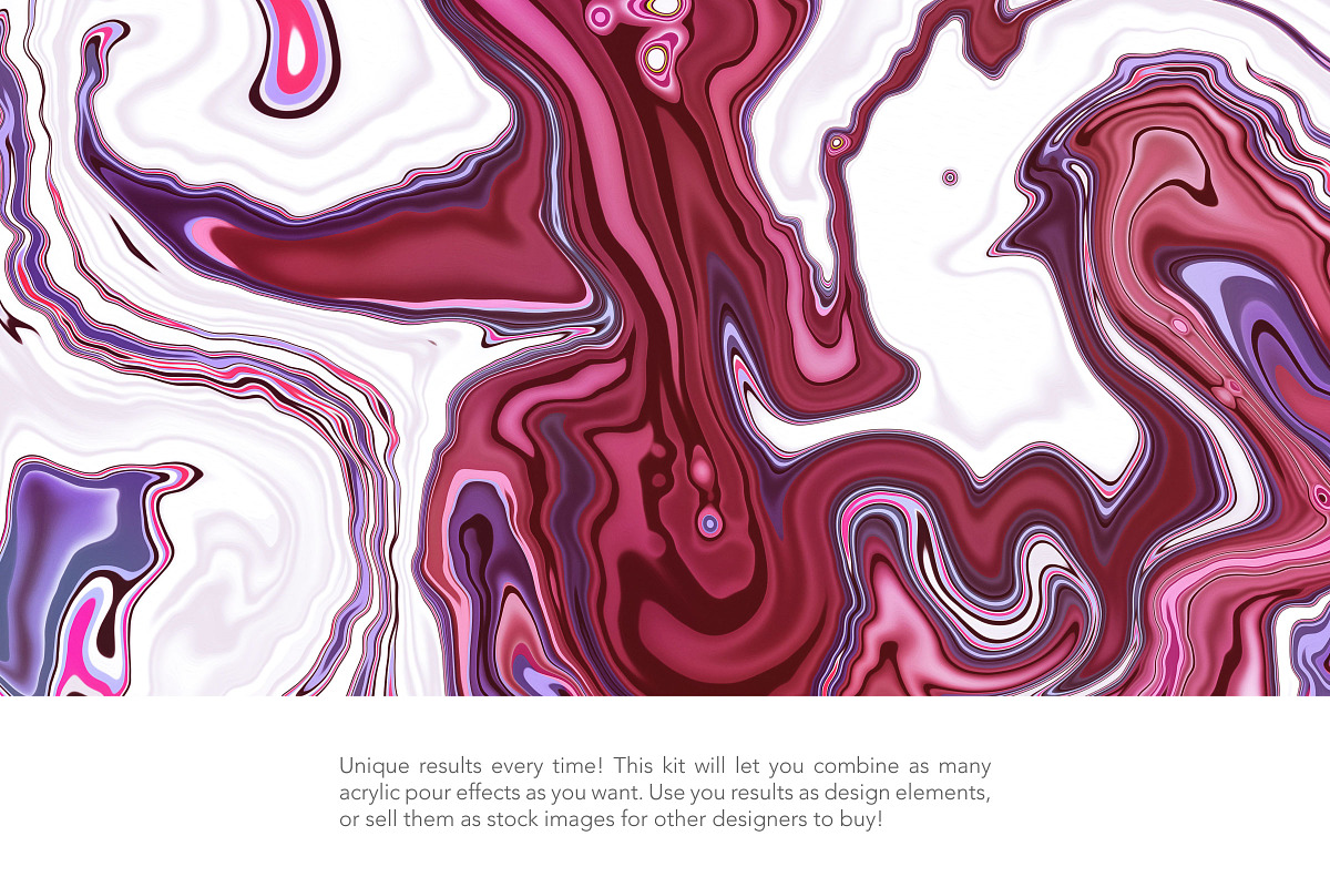 Acrylic Pour Creator for Photoshop, a Plug-in Add-On by Drifter Studio PrintShop (Photo 10 of 12)