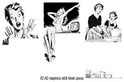 50s ADS Templates + Collage Cutouts, a Background Graphic by Pulpixel Design (Thumbnail 3 of 15)