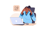 People focused, concentrated at work, a Person Illustration by PaperTrident (Thumbnail 10 of 13)