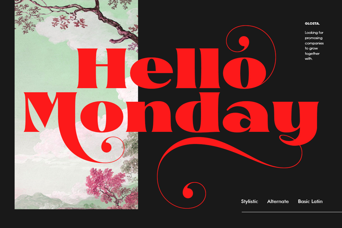 Glosta, a Serif Font by TRF Fonts (Photo 15 of 18)