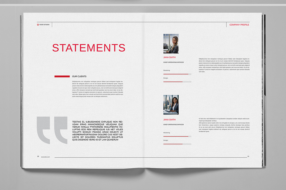 Black and Red Brochure Template, a Brochure Template by Boris Cupac (Photo 7 of 7)