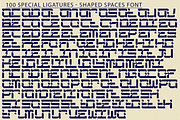 Shaped Spaces - Futuristic Font, a Sans Serif Font by 177Studio (Thumbnail 7 of 8)