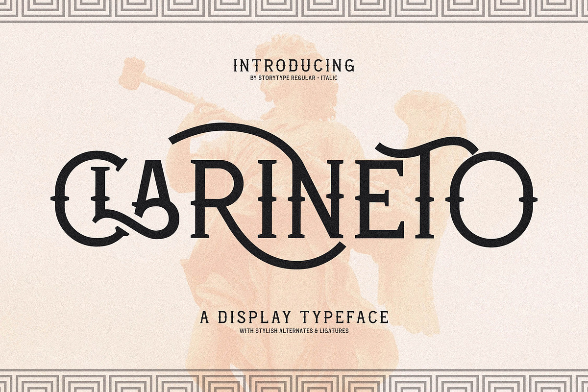 Clarineto A Display Typeface Font, a Serif Font by Storytype Studio (Photo 1 of 15)