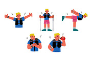 Character Trail Runner Man Vol. 1, a Sport Illustration by SLAB! Design (Thumbnail 3 of 3)