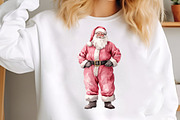 Pink Trendy Christmas Santa Png, an Illustration by SinaCreation (Thumbnail 5 of 7)