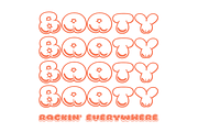 Booty Rockin' Font, a Handwritten Font by OMG IT'S LINDZ (Thumbnail 4 of 6)