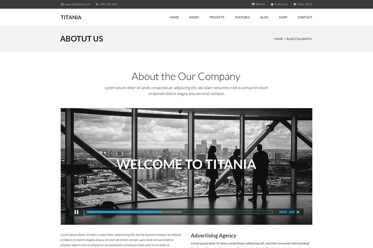 Titania - Multipurpose PSD Template, a Websites & App Template by TemPlaza (Photo 2 of 53)