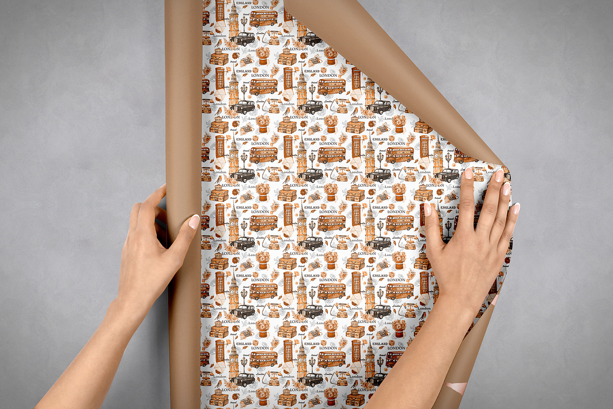 London Seamless Patterns, a Pattern Graphic by MitrushovaArt (Photo 4 of 9)