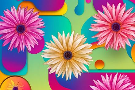 Flower illustration abstract floral, a Wallpaper Photo by ComfortQ