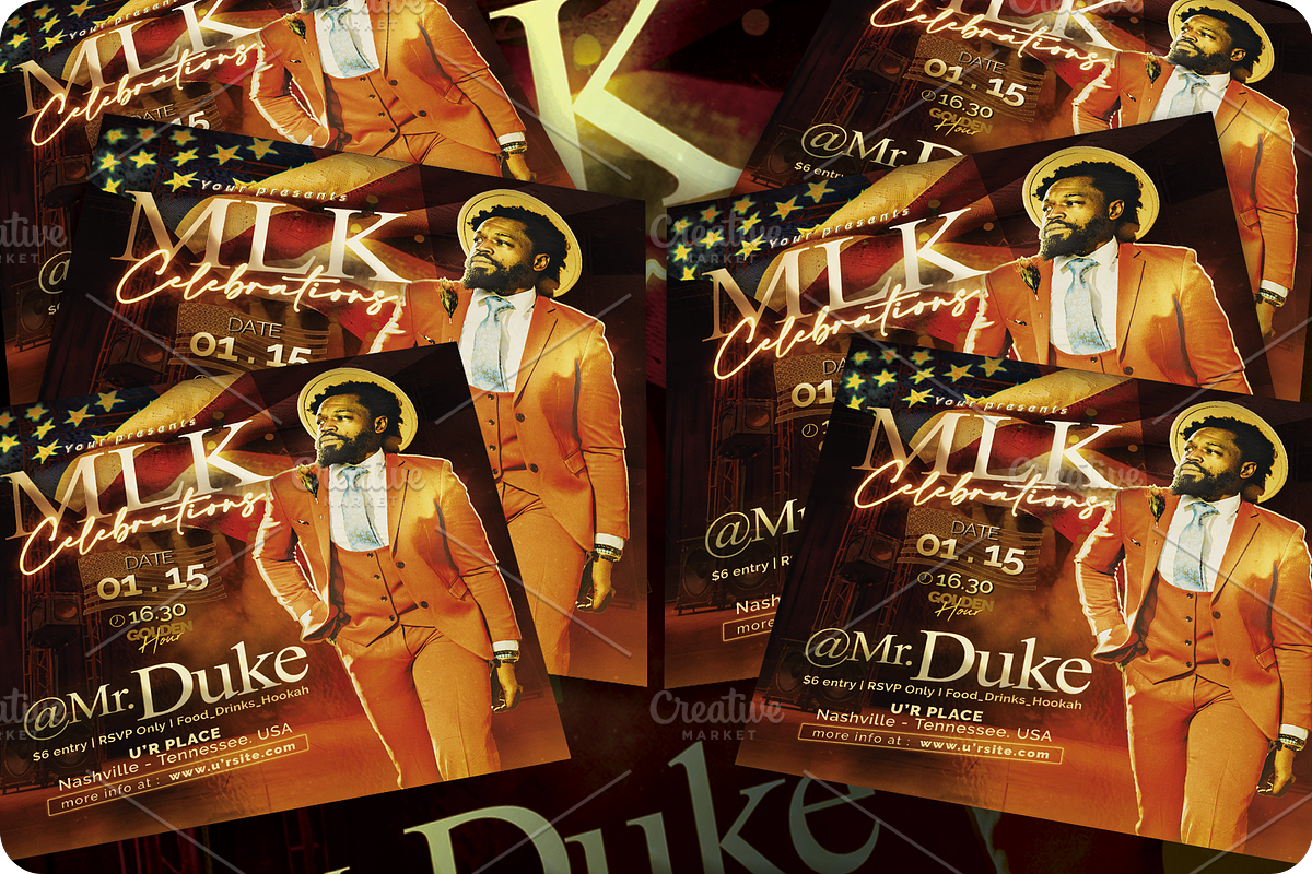 MLK Celebration Flyer, a Flyer Template by regalDRAW (Photo 3 of 3)