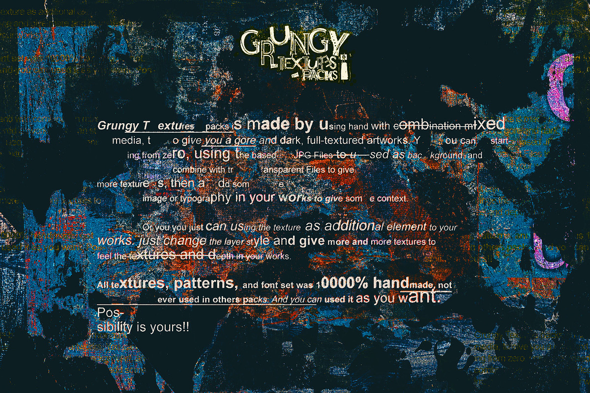 Grungy Textures Packs, a Texture Graphic by nicholasasmita (Photo 2 of 9)