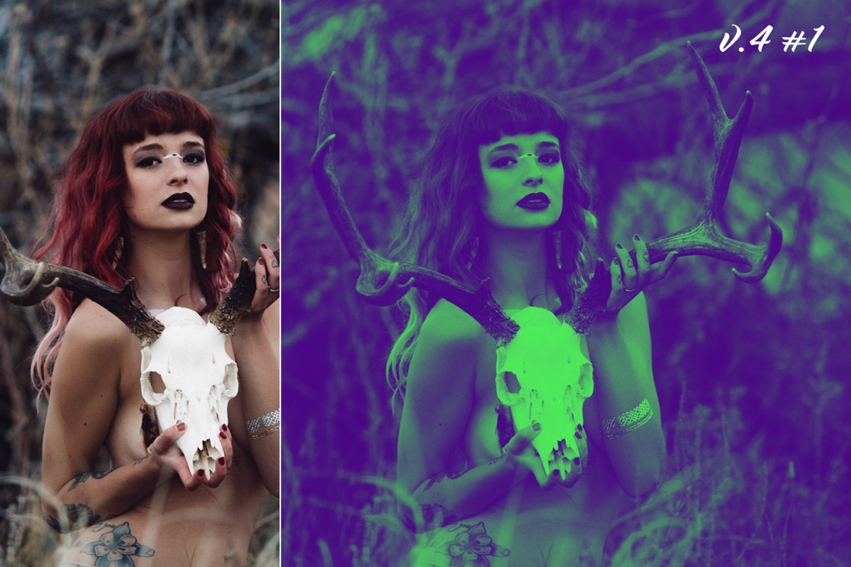 26 Solid Color Duotone Actions preview 3