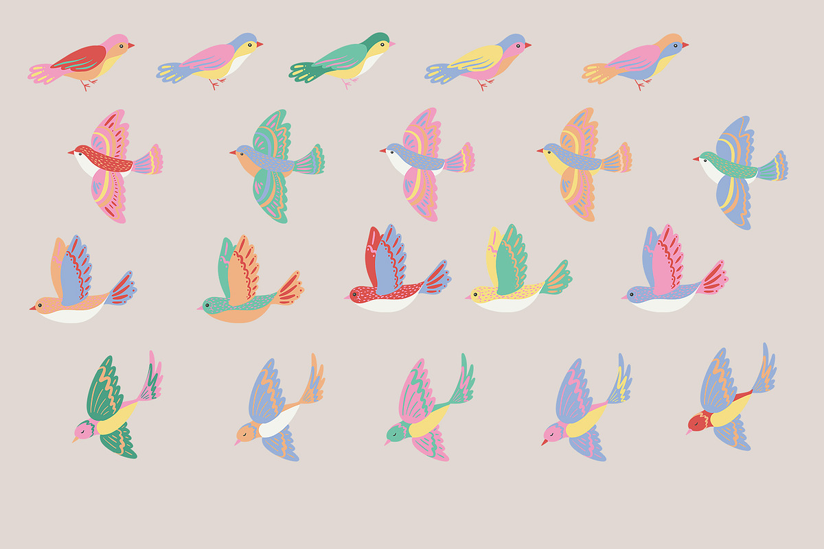 Modern Folk Summer, a Decorative Illustration by HabitusDesigns (Photo 4 of 8)