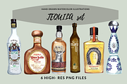 Hand-drawn TEQUILA set, an Illustration by MumAndMe (Thumbnail 1 of 2)