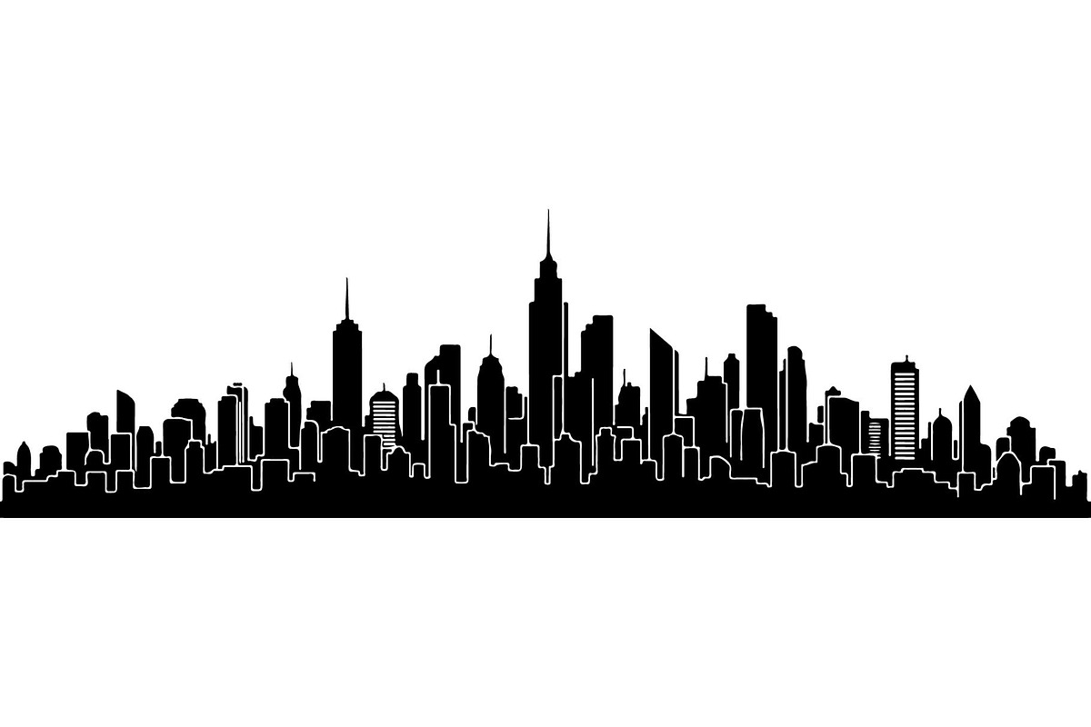 Modern City Skyline Silhouette, an Object Graphic by Creativeshirt (Photo 5 of 20)
