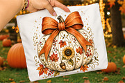 Fall Coquette Pumpkin Png, a Seasonal Illustration by Libby Wishes (Thumbnail 3 of 3)