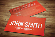 Red Textured Business Card, a Business Card Template by Crazyleaf (Thumbnail 3 of 4)
