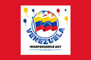 Venezuela Independence Day Banner, an Object Illustration by nandinigraphics (Thumbnail 2 of 3)