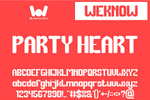 Party Heart font