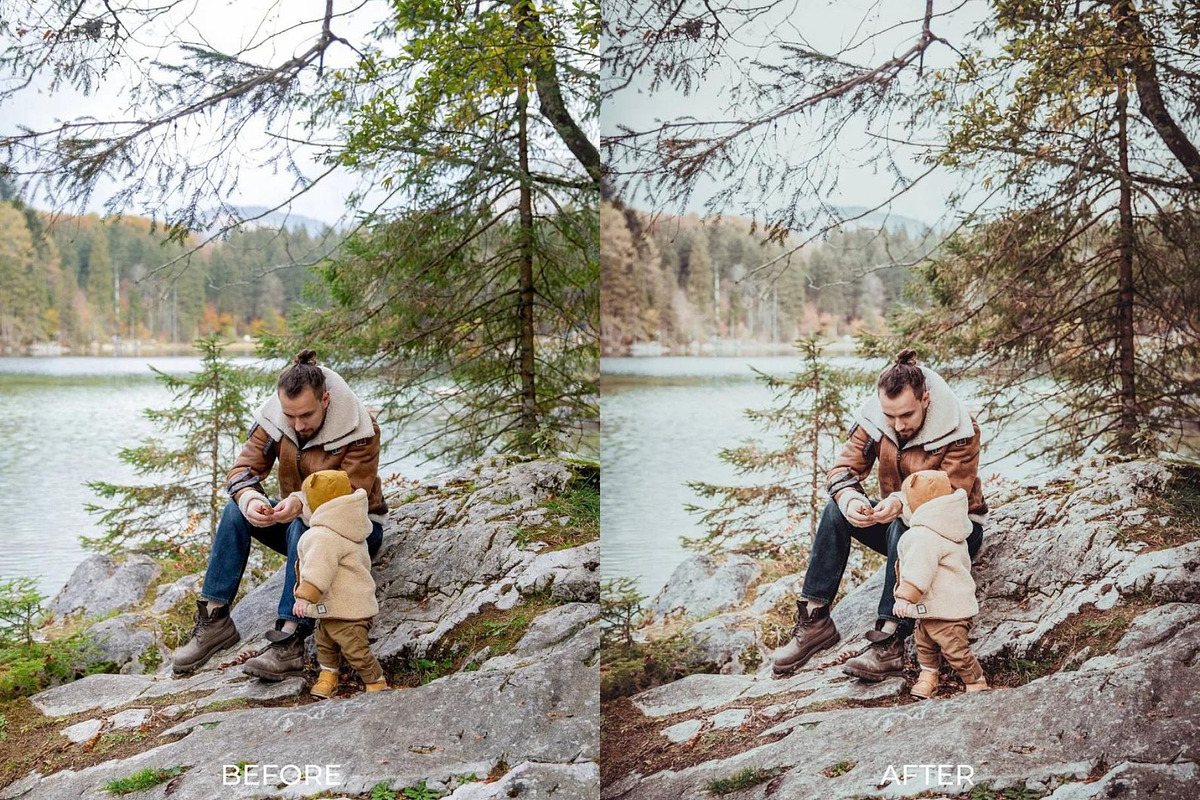 5 GREEN HIKING LIGHTROOM PRESETS, an Action Add-On by Emma Kate Creative (Photo 9 of 10)