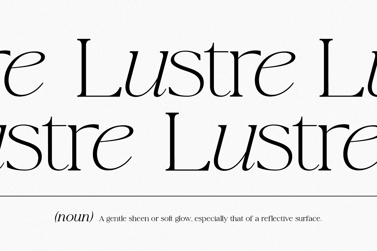 La Luxes Serif Pro 12 Font Family, a Serif Font by Sam Parrett (Photo 7 of 12)