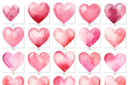 Watercolor heart clipart, an Object Graphic by MyLittleMeow (Thumbnail 4 of 7)