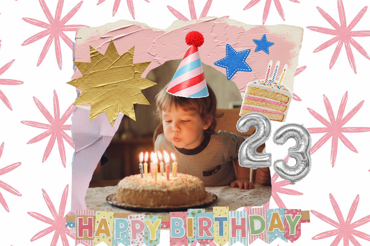 Party time - Creative Collage set, an Object Graphic by DreamoraArt (Photo 2 of 8)