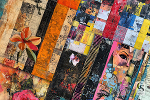 Abstract Mixed Media Junk Journals