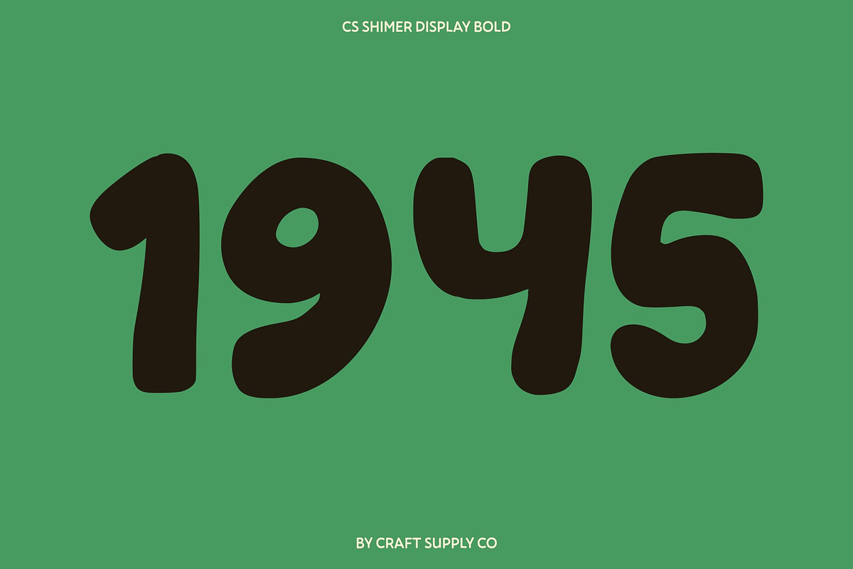 CS Shimer – Bubble Font, a Sans Serif Font by Craft Supply Co. (Photo 5 of 8)
