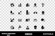 World Urbanism Day Solid Icons, a Solid Icon by Unique Design Team (Thumbnail 1 of 3)