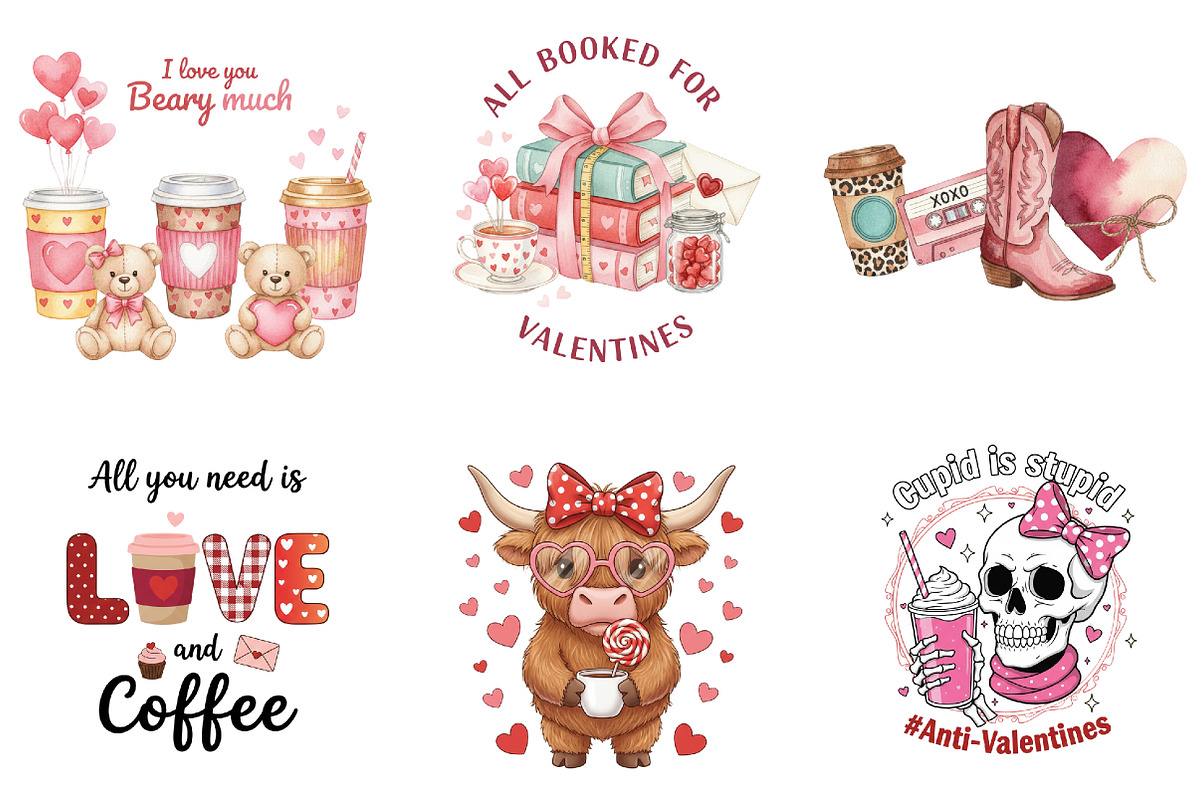New Valentine Coffee Sublimation, an Illustration by DreamArtGraphic (Photo 3 of 4)