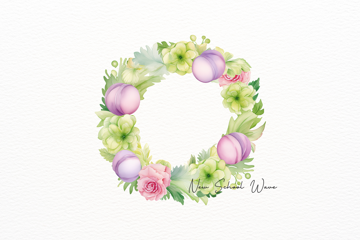 Easter Vegetable Wreath Clipart, a Food Illustration by New-School-Wave (Photo 4 of 5)