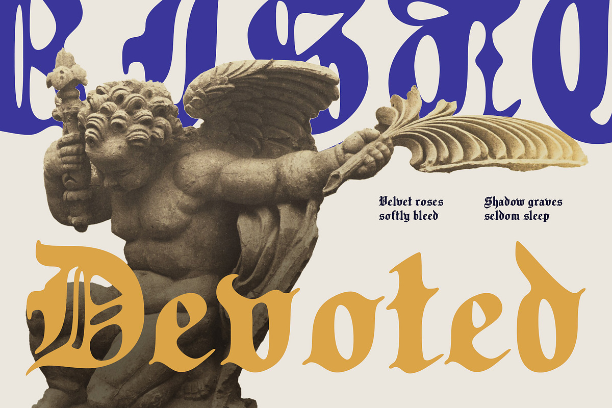 CS Bristol Drawn, a Blackletter Font by Craft Supply Co. (Photo 7 of 8)