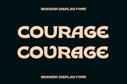 COURAGE DISPLAY FONT