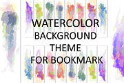 Watercolor Theme Bookmark Bundle, an Illustration by Natsuhisui (Thumbnail 1 of 4)
