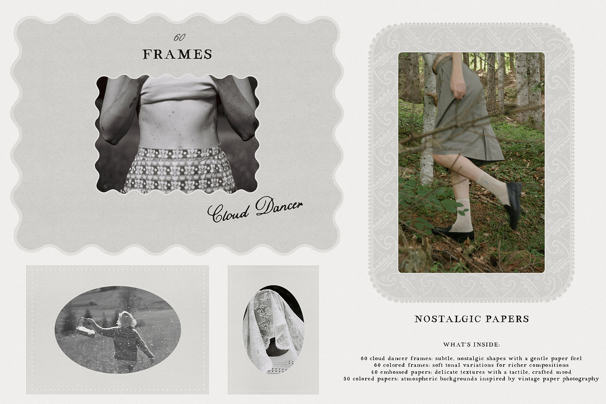 Nostalgic papers & frames, a Texture Graphic by Purple (Photo 4 of 20)