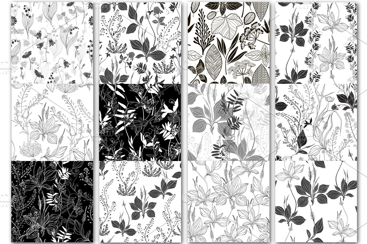 Wildherbs and flowers. Patterns., a Pattern Graphic by maritime_m (Photo 4 of 16)