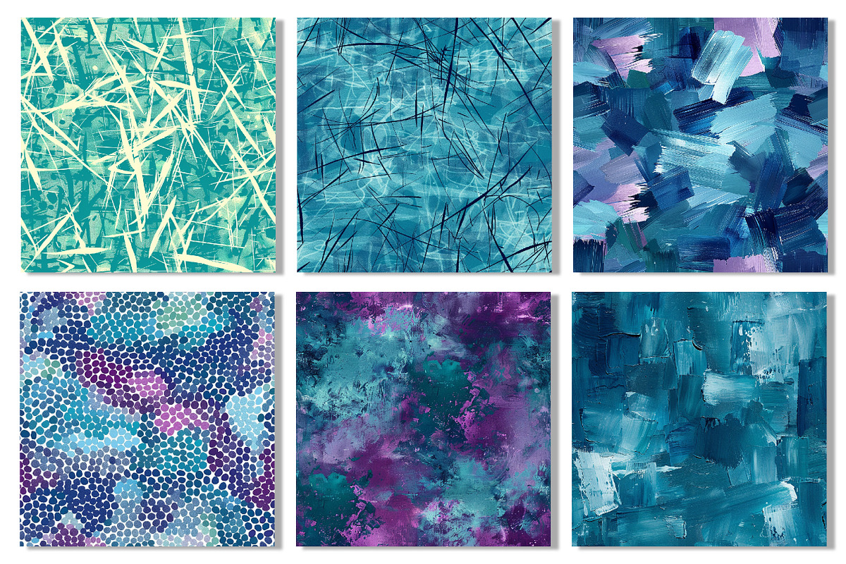 Teal Indigo Abstract Digital Papers, a Texture Graphic by Dream Creation (Photo 4 of 4)