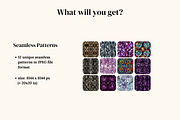 Diamonds seamless patterns, a Pattern Graphic by Ninterints (Thumbnail 2 of 16)