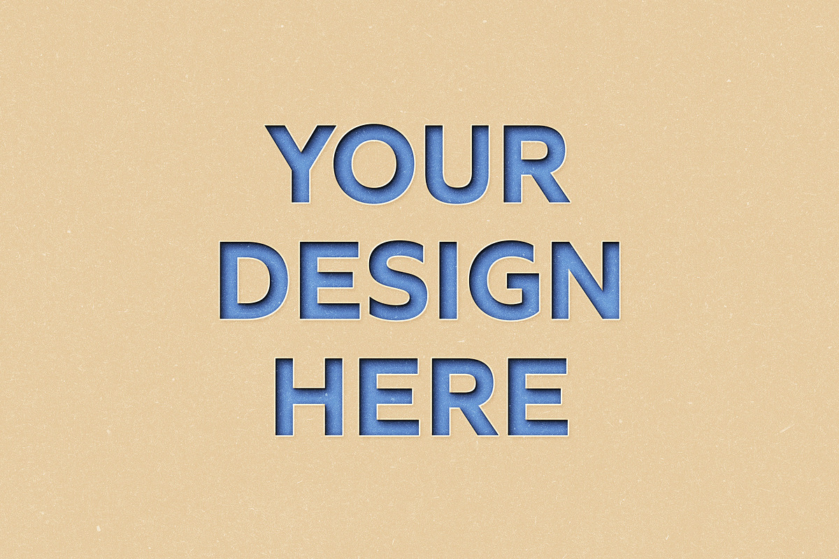 Colored Cut Out Paper Mockup, a Mockup by Design Squad (Photo 4 of 4)