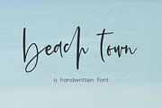 Beach Town - Handwritten Font, a Script Font by Beck McCormick (Thumbnail 1 of 11)