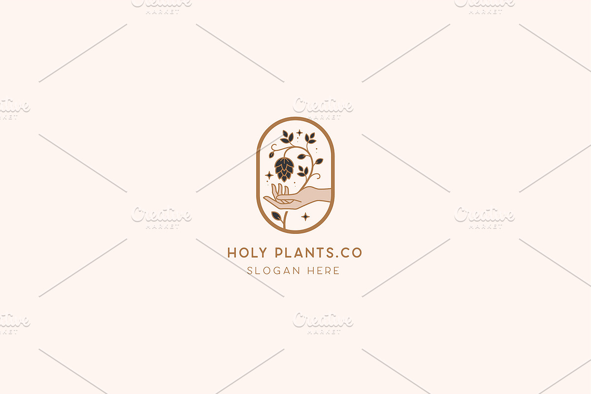 Holy Plants Cannabis Logo Template, a Branding & Logo Template by CCS Type (Photo 2 of 3)
